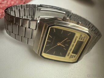 Retro hodinky mechanicke a quartz kombinace - 7