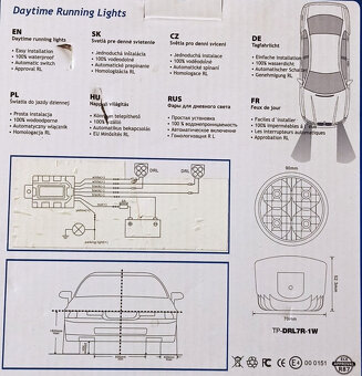 Světla pro denní svícení-HADEX-DRL-2x4-LED.12/24-V. - 7