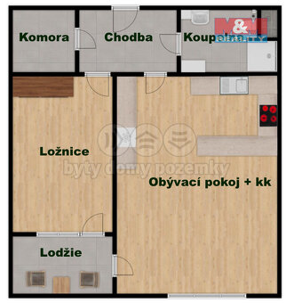 Pronájem bytu 2+kk v Praze 9, ul. Tupolevova - 7