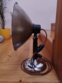 Retro chromovaná lampa reflektor - 7