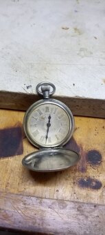 Staré stříbrné kapesní hodinky - 7