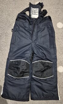 zimní souprava modrá kostkovaná kombinéza Tchibo 86-92 - 7