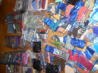 Sady flitrů na obrázky - nové + načaté + 3kusy obrázky-foto - 7