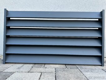 Hliníkový plot, hliníková zástěna do pergoly - 7