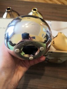 3 porcelánové vázy v metalických barvách - 7