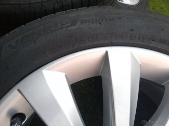 alu Seat Alhambra,VW Sharan,letní 225/50/17 zánovní pneu - 7
