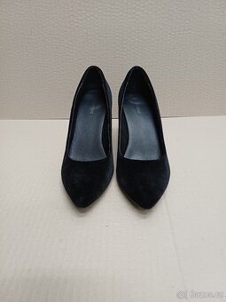 Černé sametové lodičky vel.37 - 7