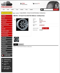 BBS RS GT Forged 8,5J R19 et30 5x112 dvoudílná - 7