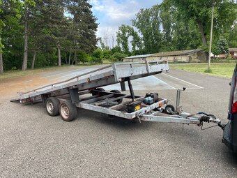 ✅Masivní bržděný sklopný přívěs - podvalník 2700 kg - 7