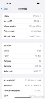 Apple iPhone 15 Pro, 256 gb, černý titan - 7