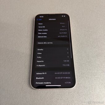 iPhone 13 128GB, pěkný stav, 12 měsíců záruka - 7