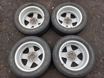 Prodám sadu ALU kol ROD 195/60R15 zimní - 7