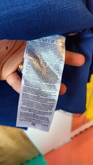 Společenské modré šaty - 7