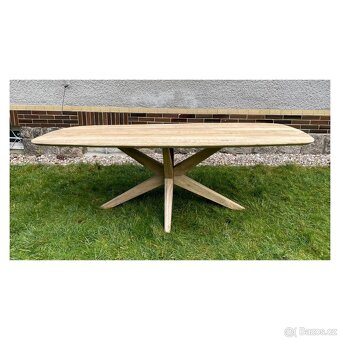 Masivní mangový stůl o délce 200 cm - 7