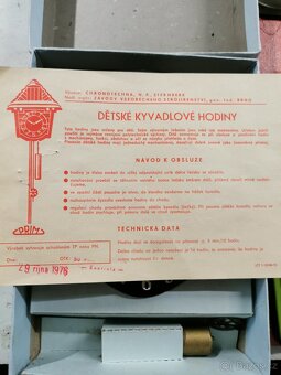 Dětské kyvadlové hodiny Prim. - 7