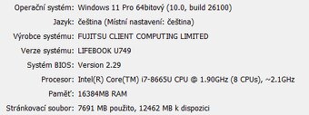 Fujitsu LifeBook U749 - Intel Core i7, 16GB RAM, 512GB SSD - 7