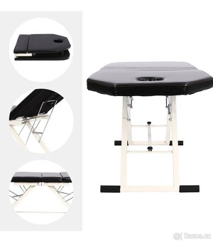 Masážní stůl, Kosmetické lůžko Skládací 180 x 60 x 60 cm - 7
