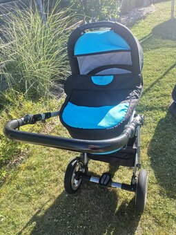 BABYLUX largo dvojkombinace modrý kočárek, chlapeček - 7