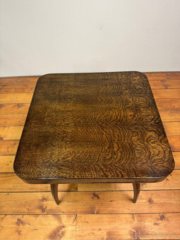 Konferenční stolek Halabala po renovaci - šelak - 7