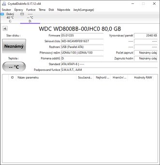 HDD IDE /PATA 3,5" - 40 GB, 80 GB, 320 GB - 7