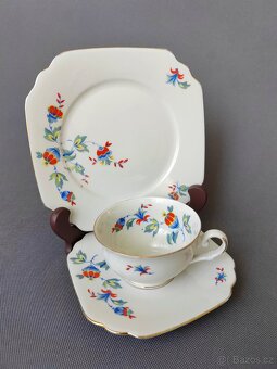 Originální porcelánová čajová sada/trio od Bareuther - 7