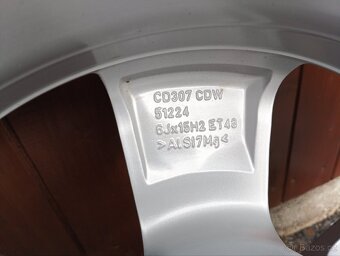Alu kola 5x112 R15 Originál Škoda - 7