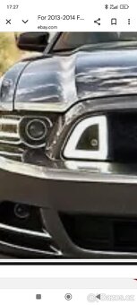 Přední maska Ford Mustang 2103-14 s dením svícení+blinkry - 7