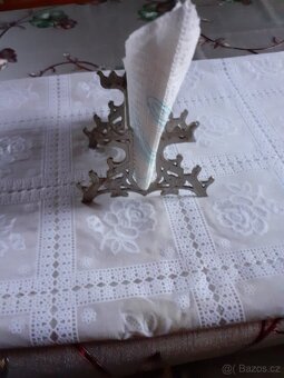 Retro stojan na papírové ubrousky,věšáky - 7