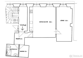 Byt 2+kk, 52m2, centrum Litoměřic - 7