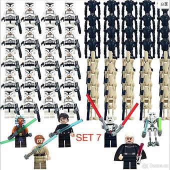 Rôzne figúrky Star Wars 8 (8ks) typ lego - nové - 7