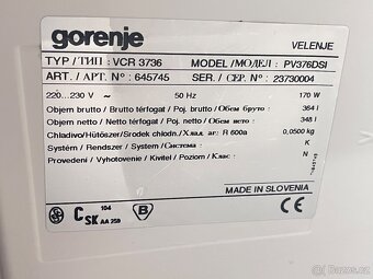 Lednice na nápoje Gorenje PV376DSI. ZÁRUKA - 7