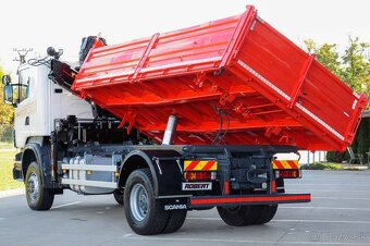 4X4 TŘÍSTRANNÝ SKLÁPĚČ + HYDRAULICKÁ RUKA SCANIA R380 / EU4 - 7