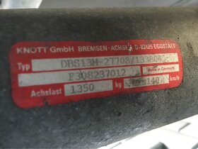 Náprava KNOTT 1350kg brzděná - 7
