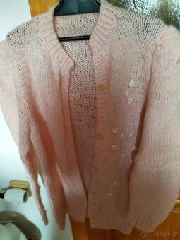 dám.+pá ručně pletené svetry, vlna na plet.předložka,čepice - 7