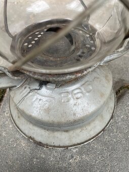 Prodám starožitné retro petrolejové lampy, nálezový stav - 7