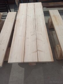 Srubový stůl s lavicemi - 7