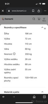Rozkládací futonová pohovka - 7