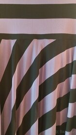 Černo fialové pruhované šaty bez ramínek vel 40 - 7