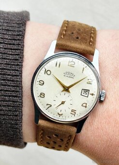 Československé Mechanické Retro Vintage hodinky PRIM Datumat - 7