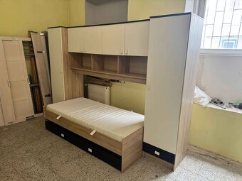 Dětský pokoj jednolůžko s přistýlkou se skříněmi viz foto - 7