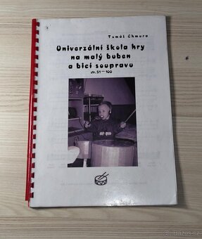 Prodám dětskou bicí soupravu, noty a příslušenství - 7