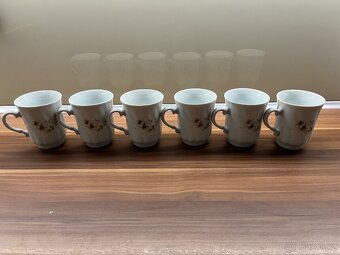 6 kusů retro hrnků Czechoslovakia - 7