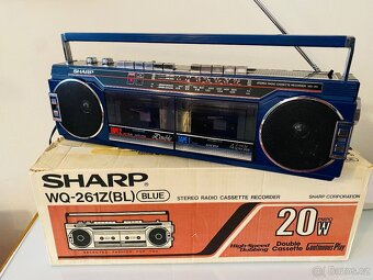 Radiomagnetofon/boombox Sharp WQ-261Z, rok 1985 - 7