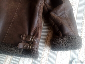 Pánská kožená bunda vyteplená - 7