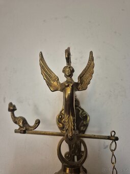 MASIVNÍ MOSAZNÝ ZVON S TÁHLEM - ZVONEK - 7