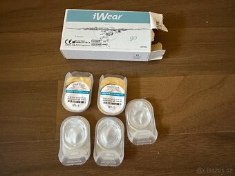 Kontaktní čočky iWear go 2,25 dioptrie 5x + roztok - 7