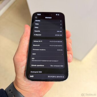 iPhone 14 Pro 256GB fialový, pěkný stav, 12 měsíců záruka - 7