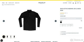 Merino rolák Devold Duo Active Merino 205 Zip Neck Man M - 7