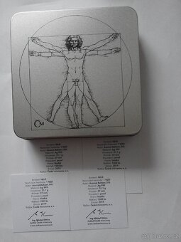 Sada 4 stříbrných mincí Vynálezy Leonarda da Vinci - 7