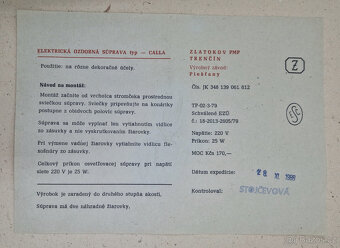 staré retro vánoční zvonečky na stromek, Zlatokov Calla - 7